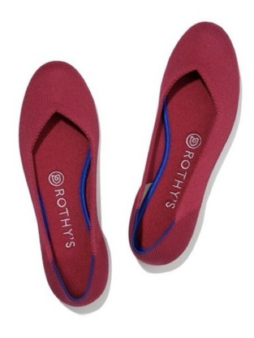 Rothys Scooter Red Round Flats size 7.5